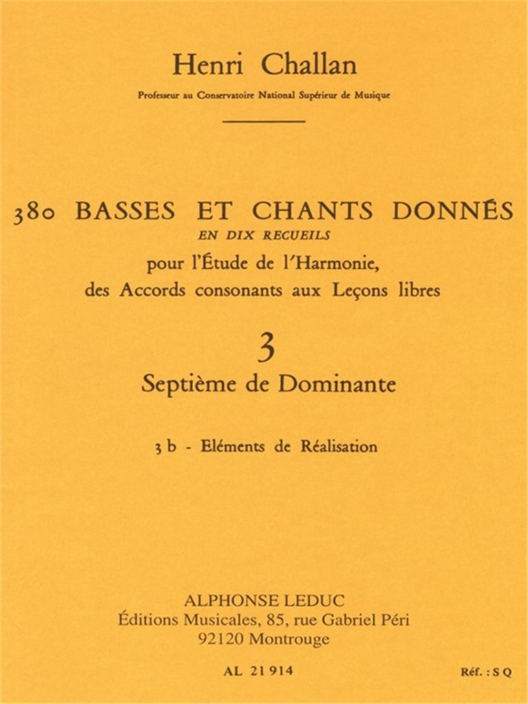380 Basses et chants donnés - Volume 3
